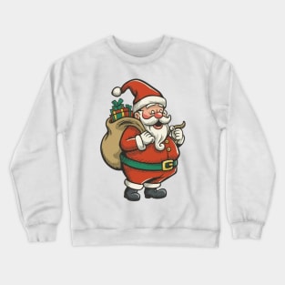 the office, santa claus, christmas, thats what she said, santa claus is coming, the office christmas, michael scott, office, funny, dwight schrute, jim halbert, dwight, dunder mifflin, michael, pam, pam beesly, steve carell, santa is coming Crewneck Sweatshirt